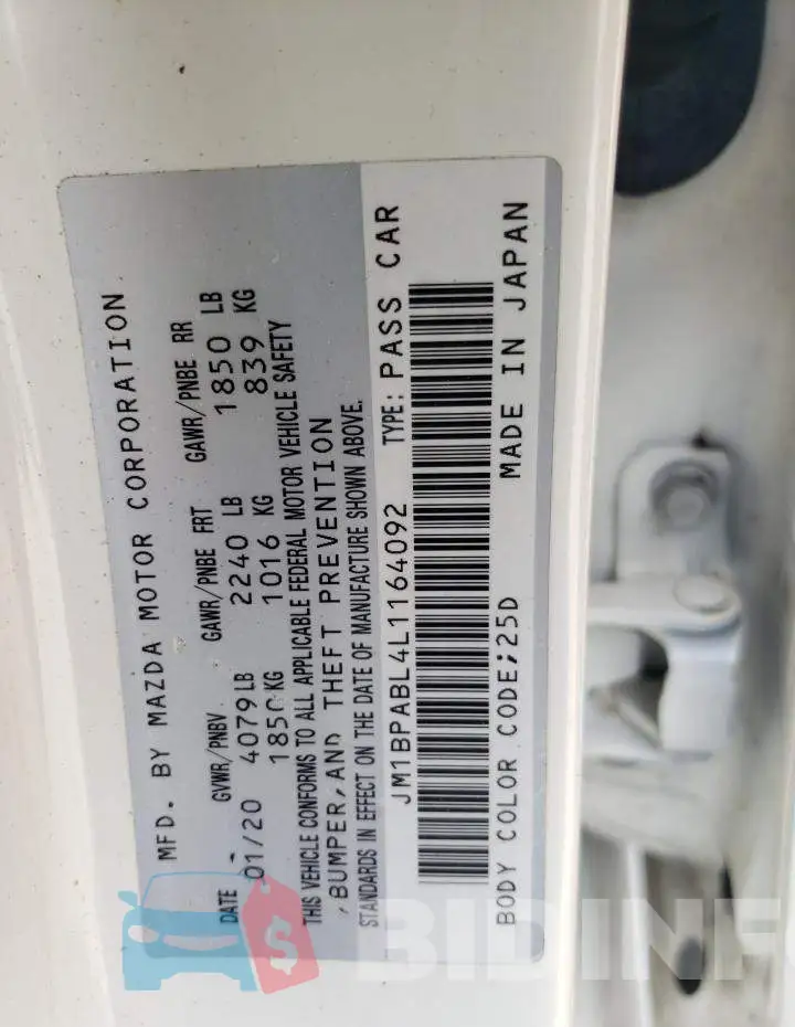 JM1BPABL4L1164092 Photo# 12