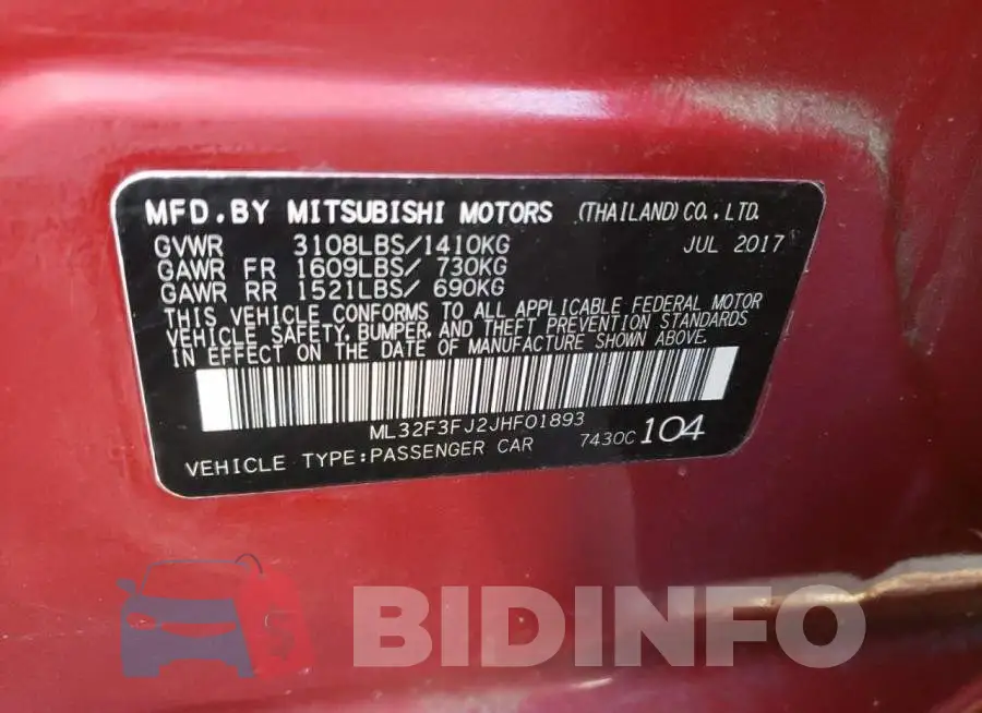 ML32F3FJ2JHF01893 Photo# 12