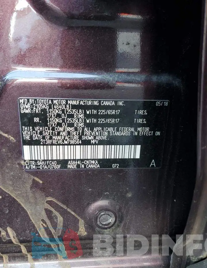 2T3RFREV6JW798564 Photo# 13