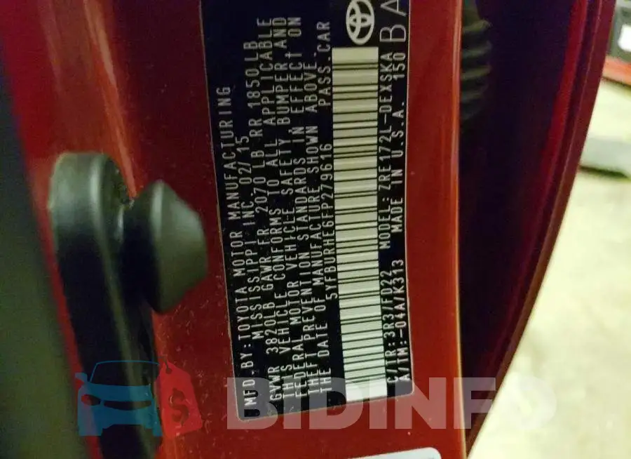 5YFBURHE6FP279616 Photo# 12