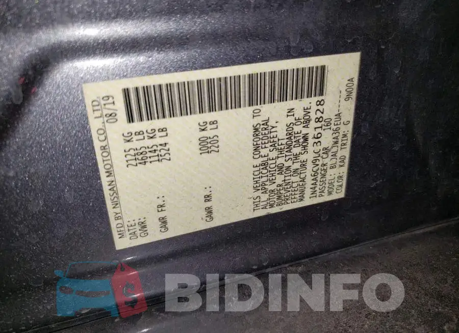 1N4AA6CV9LC361828 Photo# 12
