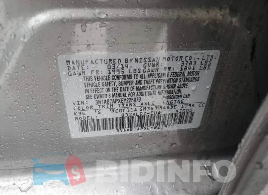 3N1AB7APXEY225979 Photo# 12