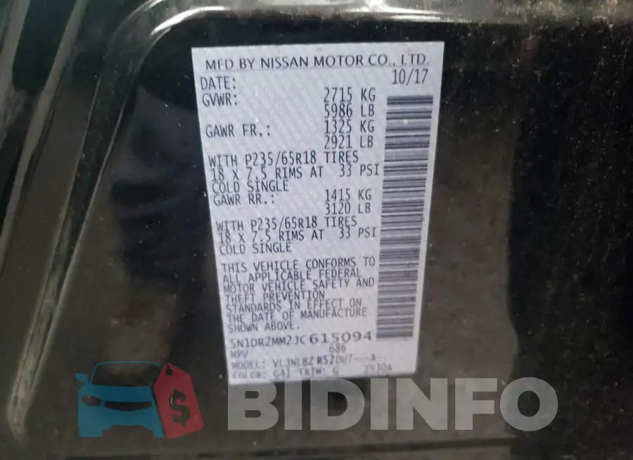 5N1DR2MM2JC615094 Photo# 14