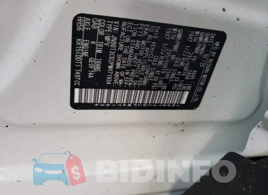 JN8BT3CB2PW471934 Photo# 13