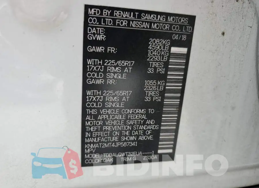 KNMAT2MT4JP587341 Photo# 14
