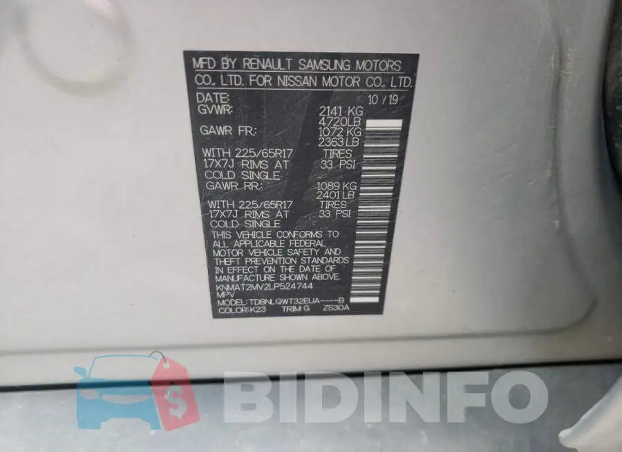 KNMAT2MV2LP524744 Photo# 13