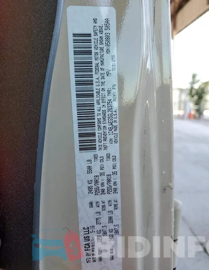 1C4BJWEG5GL263754 Photo# 12
