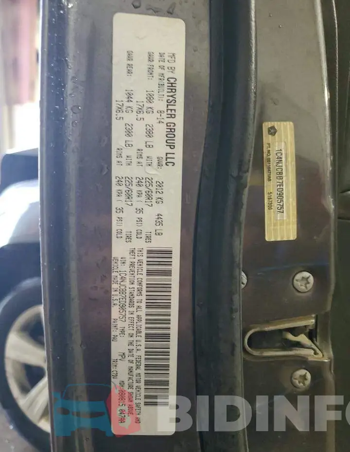 1C4NJCBB7ED905757 Photo# 12