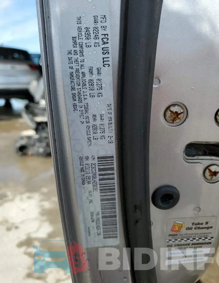 2C3CDZAG8JH236351 Photo# 13