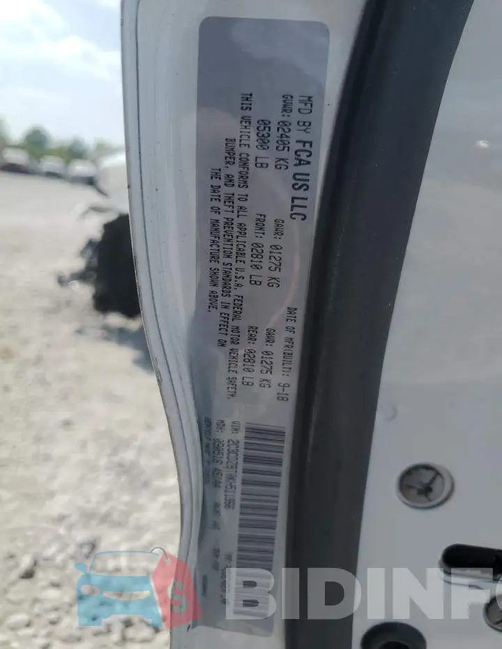 2C3CDZBT0KH511966 Photo# 12
