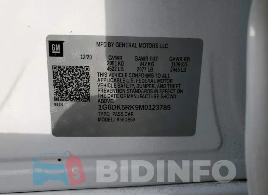 1G6DK5RK9M0123785 Photo# 12