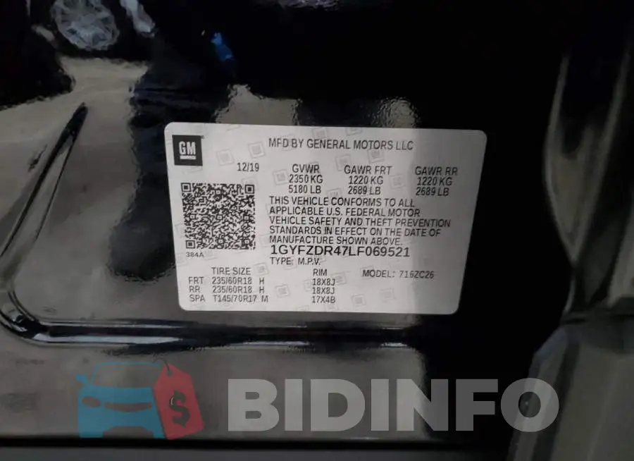 1GYFZDR47LF069521 Photo# 13