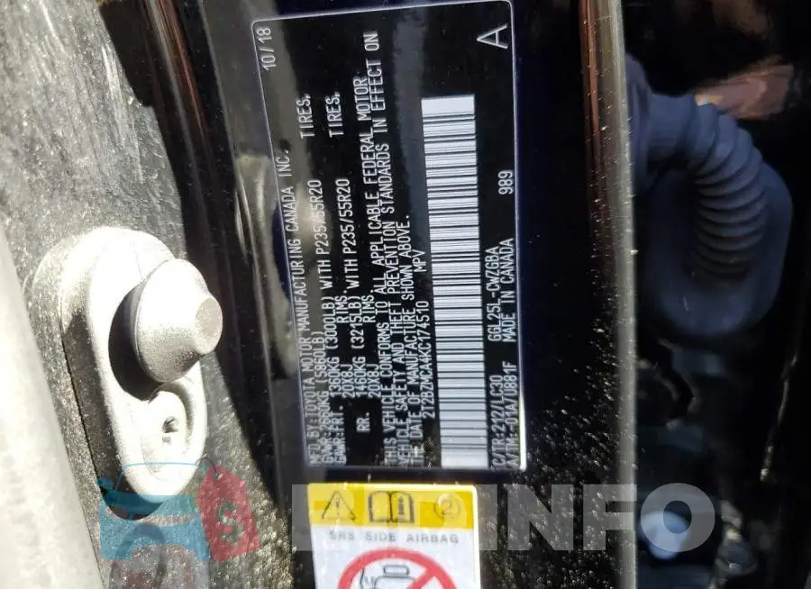 2T2BZMCA4KC174510 Photo# 13