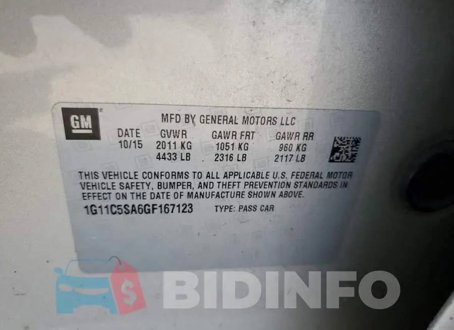 1G11C5SA6GF167123 Photo# 13