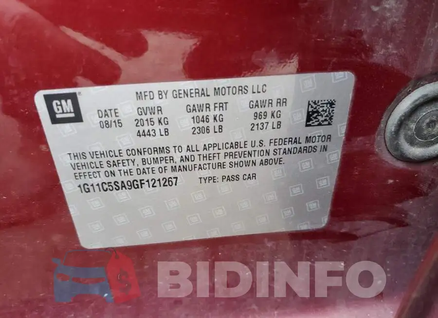 1G11C5SA9GF121267 Photo# 12