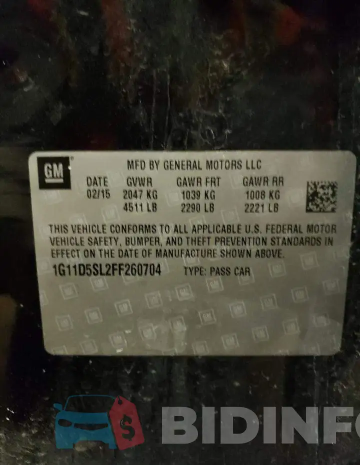 1G11D5SL2FF260704 Photo# 12