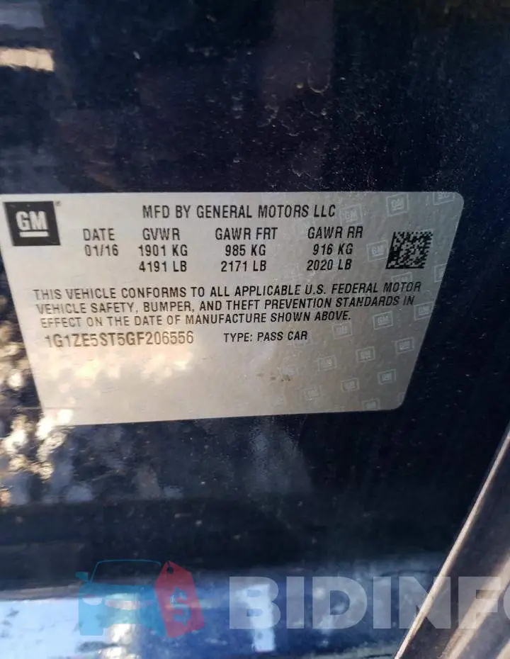 1G1ZE5ST5GF206556 Photo# 12