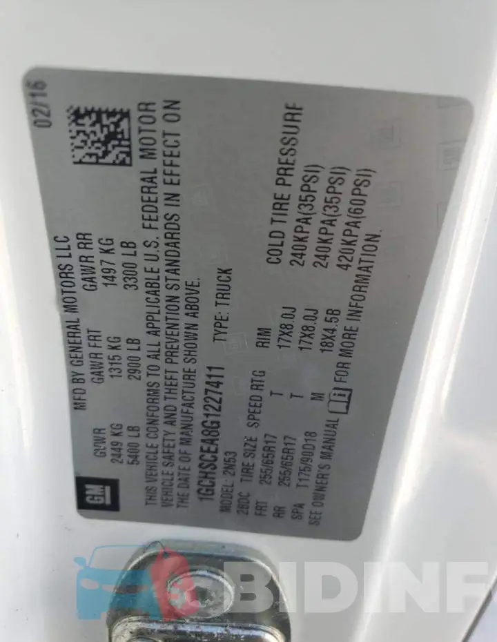 1GCHSCEA8G1227411 Photo# 13