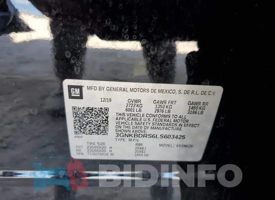 3GNKBDRS6LS603425 Photo# 13
