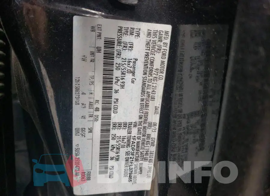 1FADP3F21FL379465 Photo# 12