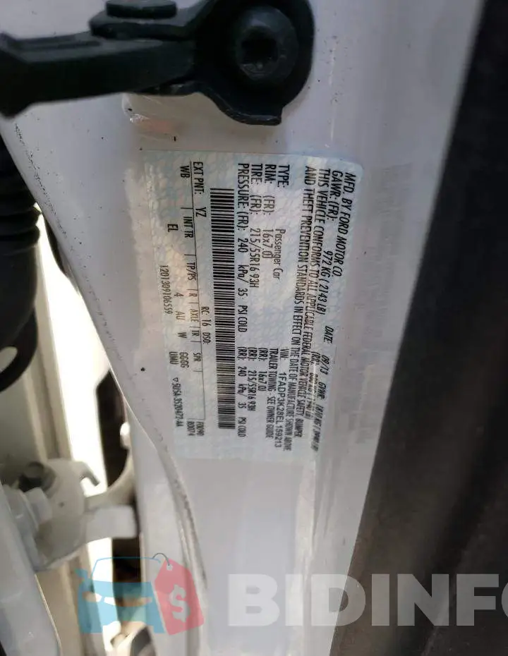 1FADP3K28EL159213 Photo# 12