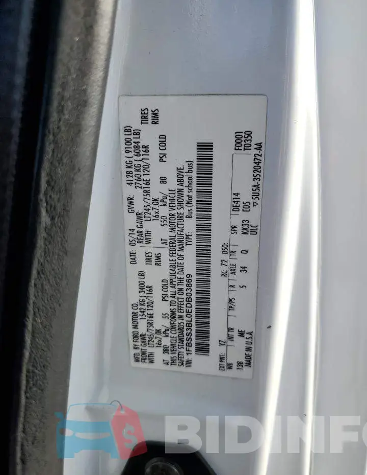 1FBSS3BL0EDB03869 Photo# 14