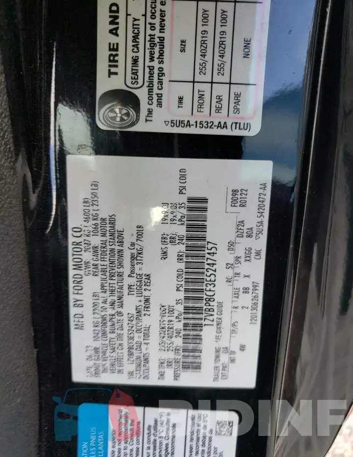 1ZVBP8CF3E5247457 Photo# 12