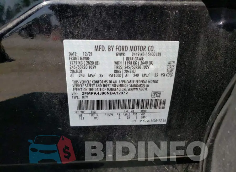 2FMPK4J90NBA12972 Photo# 13