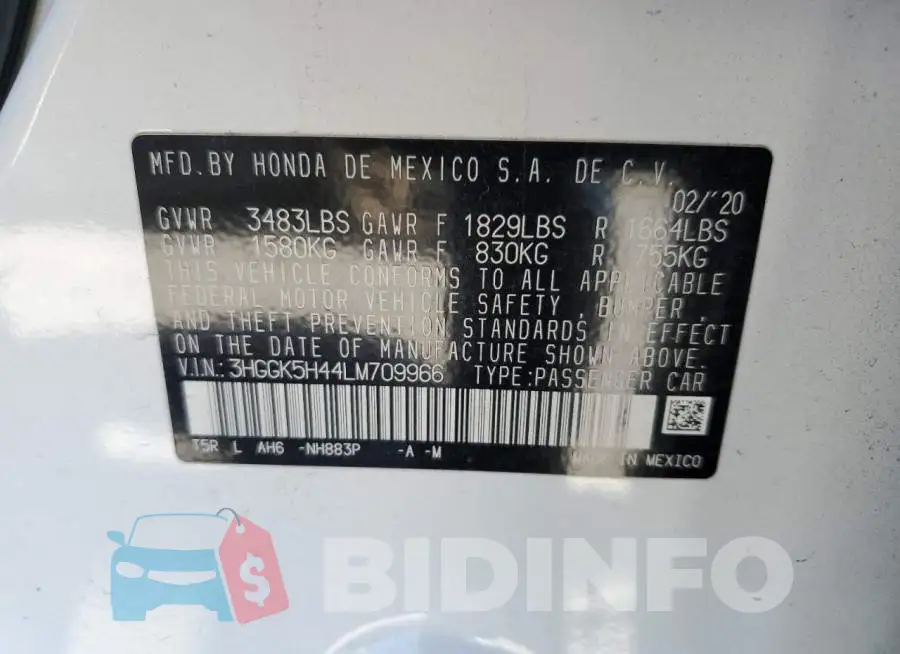 3HGGK5H44LM709966 Photo# 12