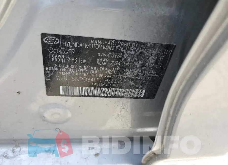 5NPD84LF1LH563602 Photo# 12