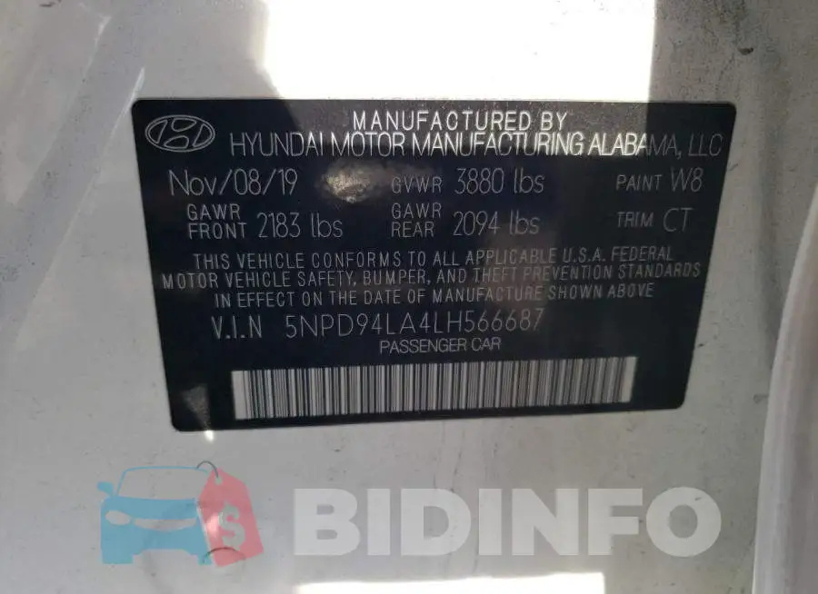 5NPD94LA4LH566687 Photo# 12