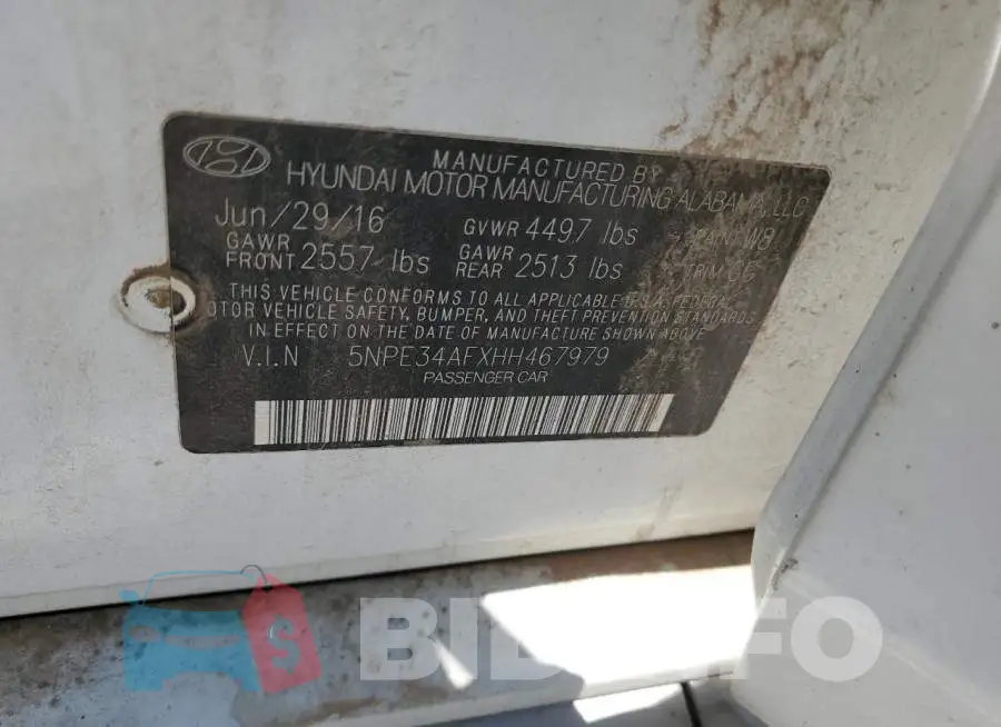 5NPE34AFXHH467979 Photo# 13