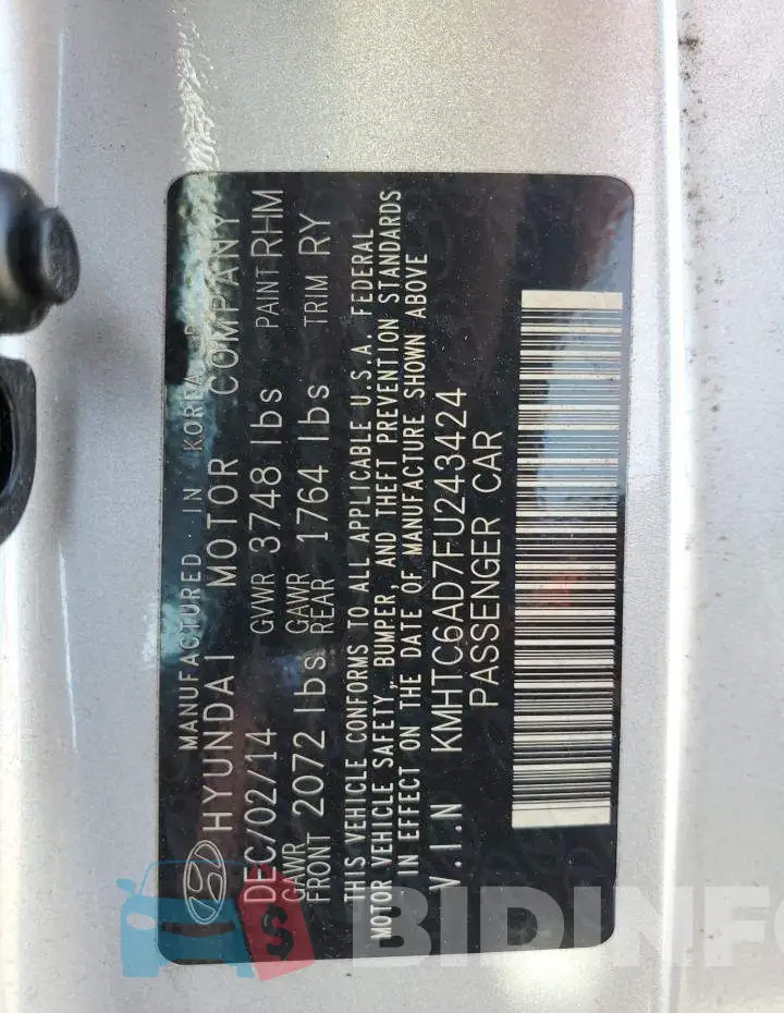 KMHTC6AD7FU243424 Photo# 12