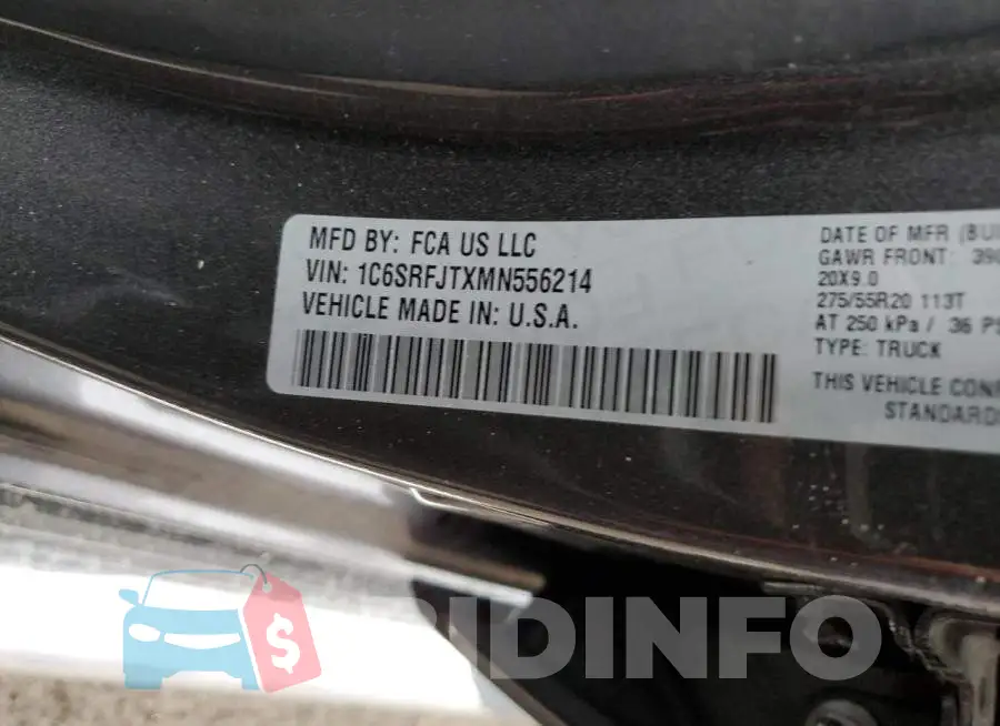 1C6SRFJTXMN556214 Photo# 12