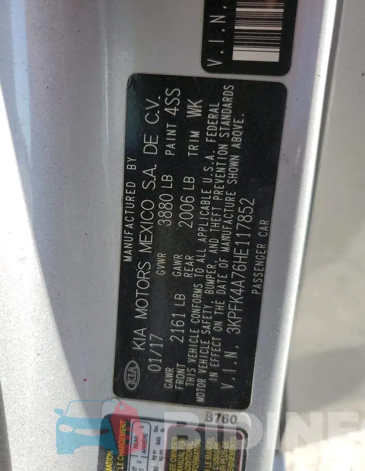 3KPFK4A76HE117852 Photo# 12