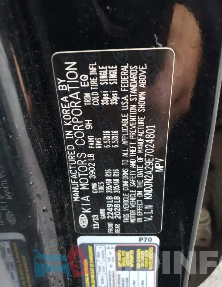 KNDJN2A29E7024801 Photo# 12
