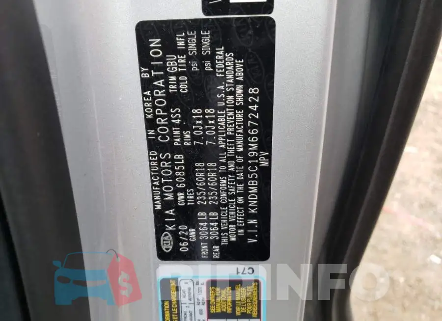 KNDMB5C19M6672428 Photo# 13