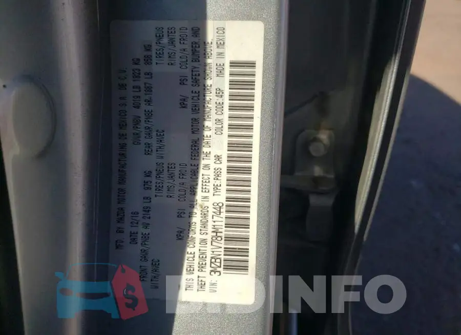 3MZBN1V78HM117448 Photo# 12