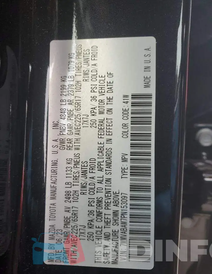 7MMVABAM7PN153097 Photo# 12