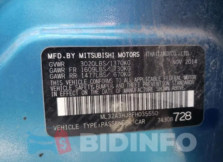 ML32A3HJ8FH035550 Photo# 13