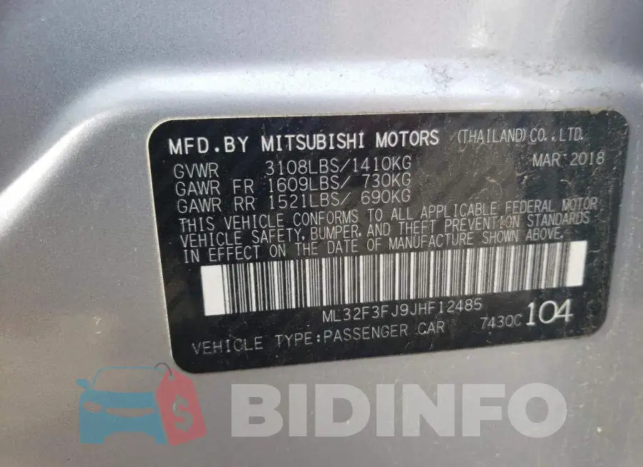 ML32F3FJ9JHF12485 Photo# 12