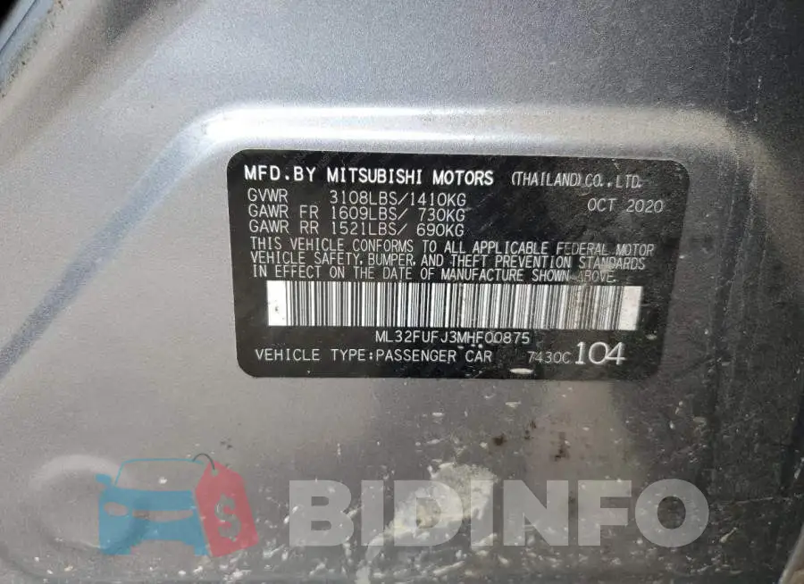 ML32FUFJ3MHF00875 Photo# 12