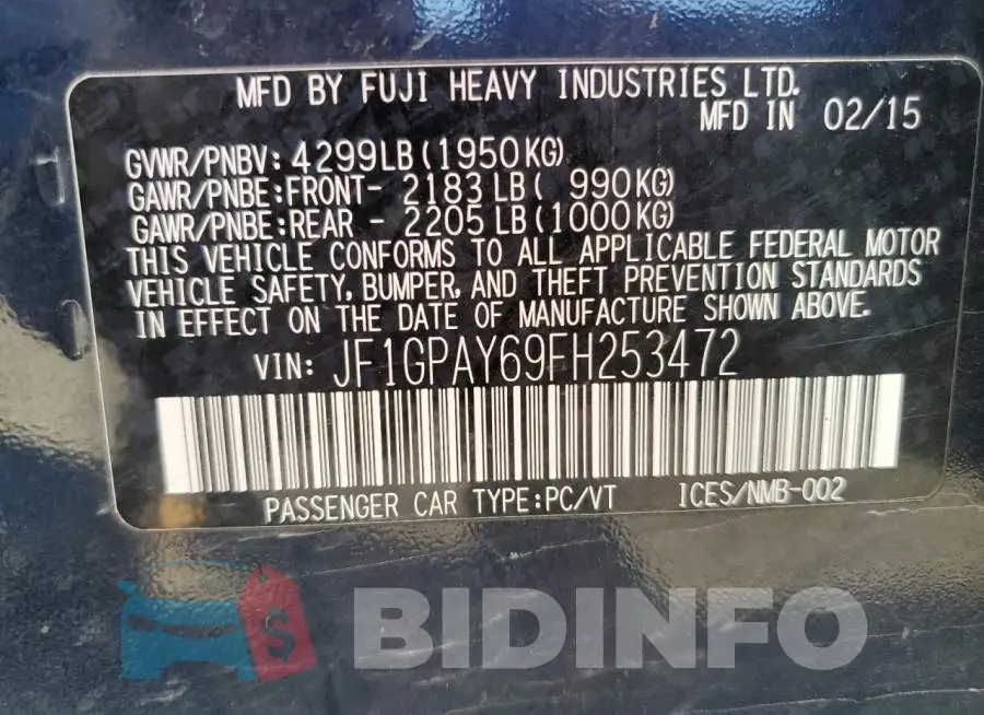 JF1GPAY69FH253472 Photo# 13