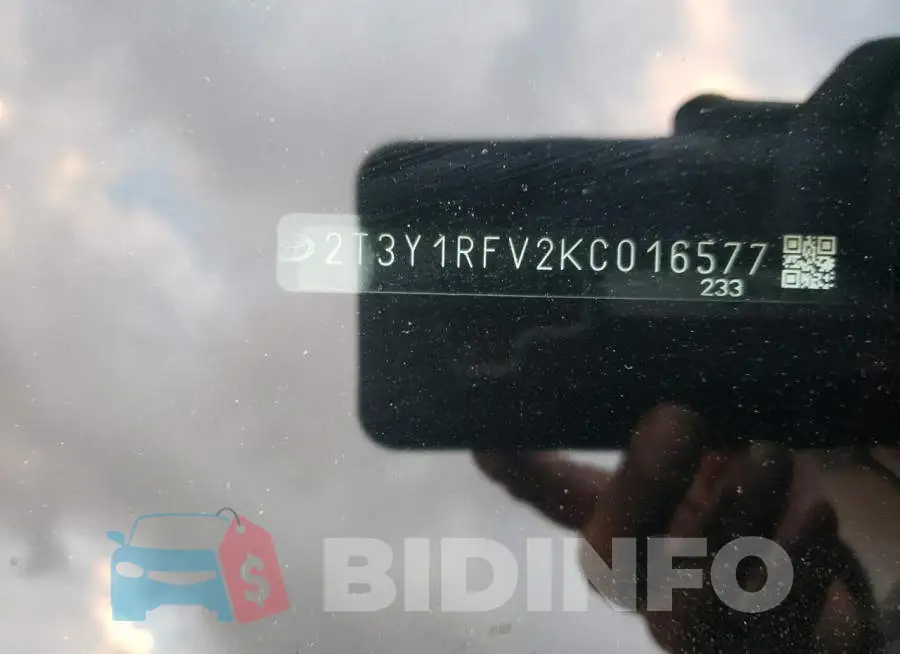 2T3Y1RFV2KC016577 Photo# 12