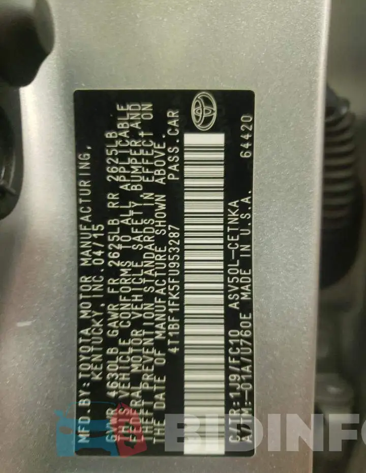 4T1BF1FK5FU953287 Photo# 12