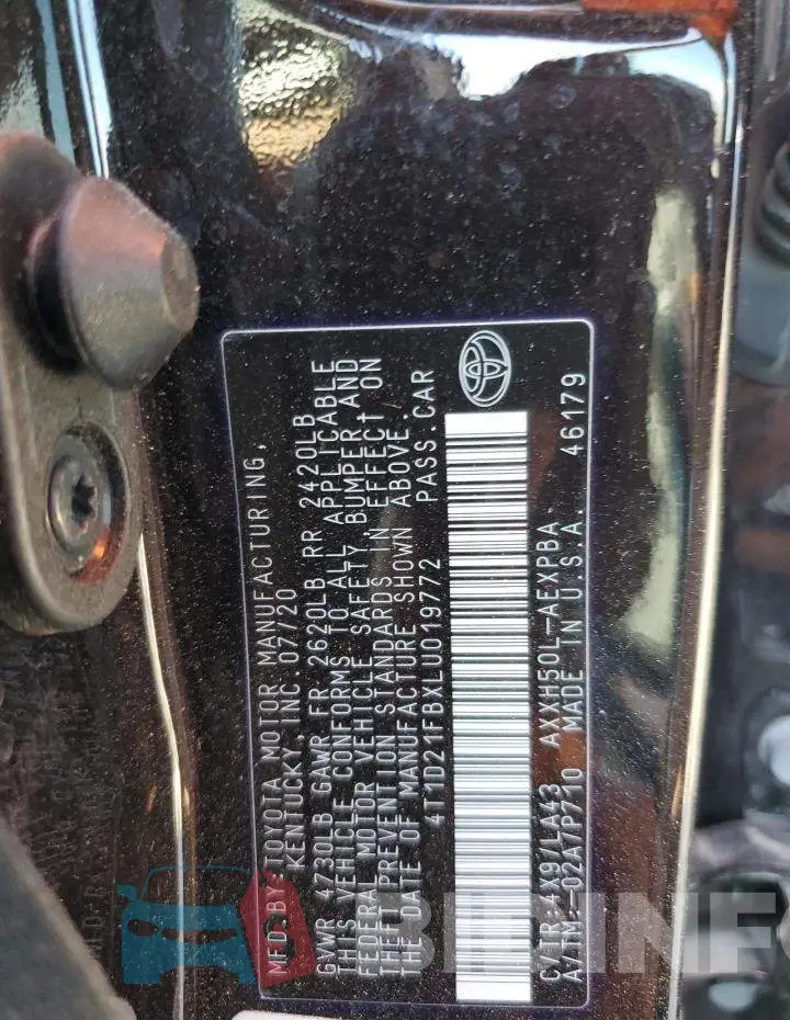 4T1D21FBXLU019772 Photo# 12