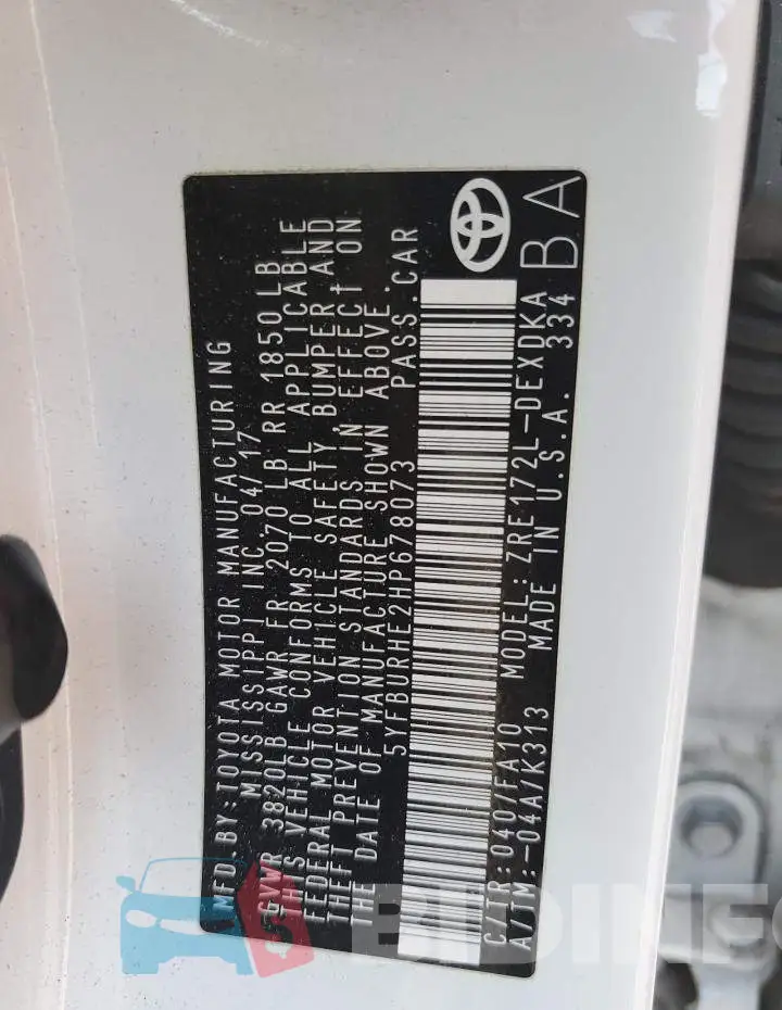 5YFBURHE2HP678073 Photo# 12