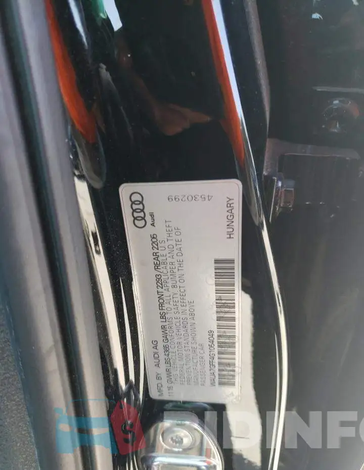 WAUA7GFF4G1054049 Photo# 12