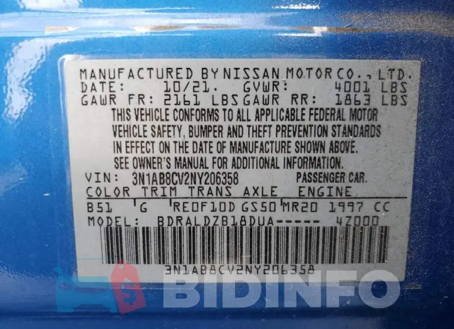 3N1AB8CV2NY206358 Photo# 12