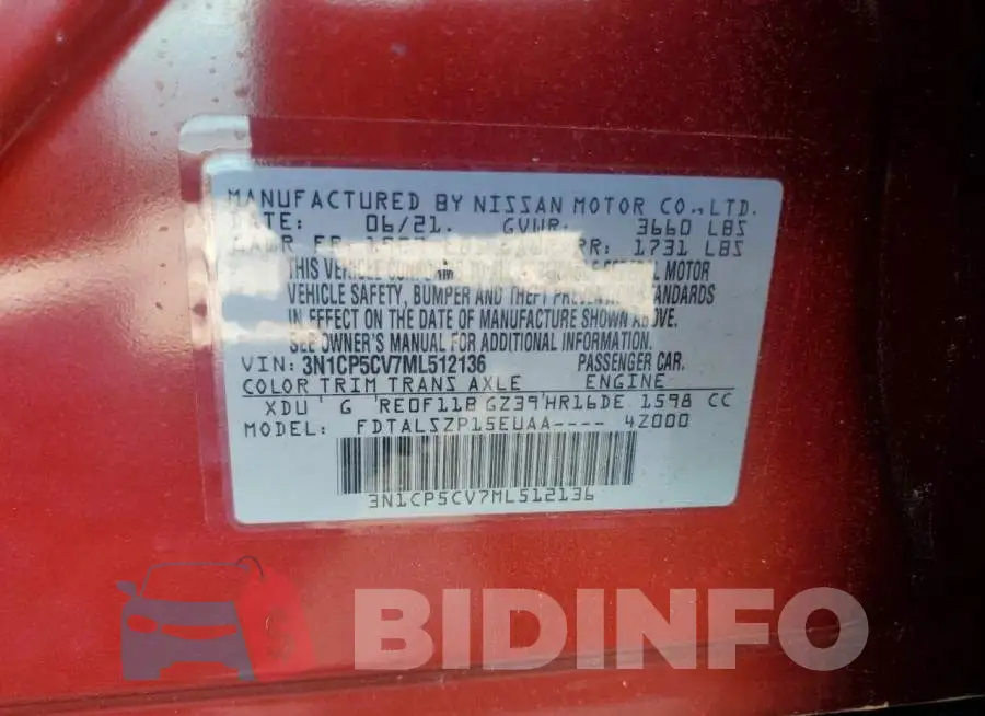 3N1CP5CV7ML512136 Photo# 12